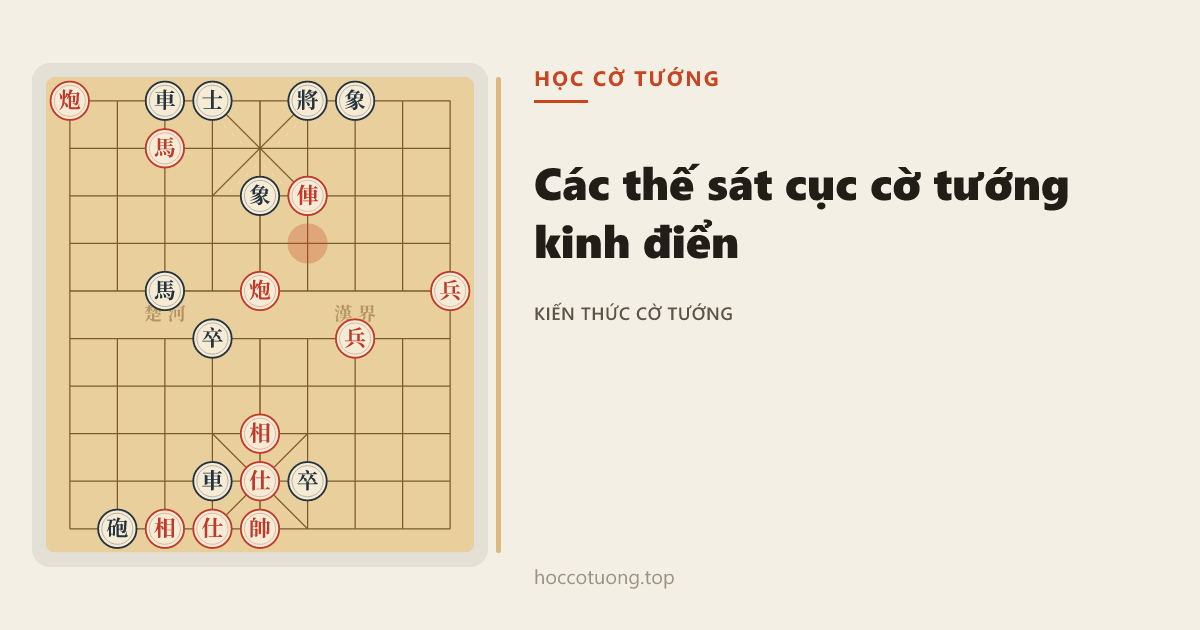 Các Thế Sát Cục Cờ Tướng Kinh Điển: 14 Đòn Chiếu Hết Phải Thuộc